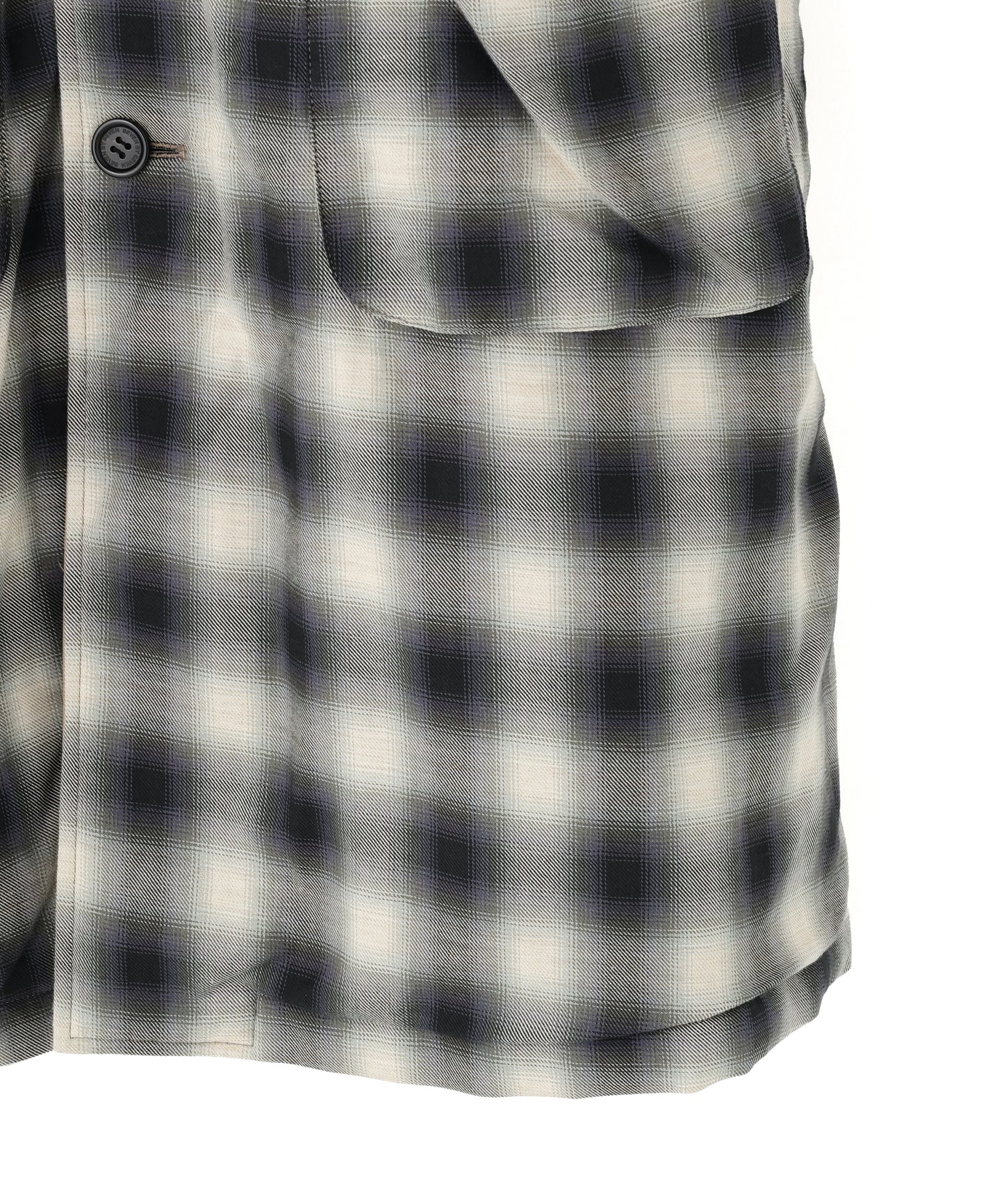 REVERSIBLE BAL COLLAR COAT ‐Wool /Cotton*Yak Ombre‐