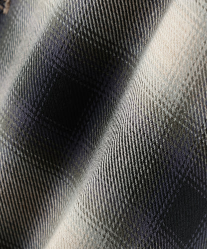 REVERSIBLE BAL COLLAR COAT ‐Wool /Cotton*Yak Ombre‐