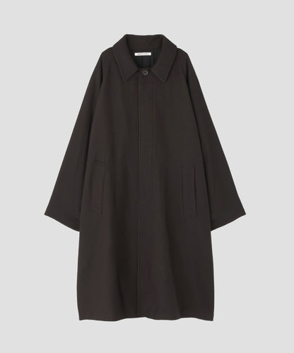 BAL COLLAR COAT ‐Silk Wool loose twill‐