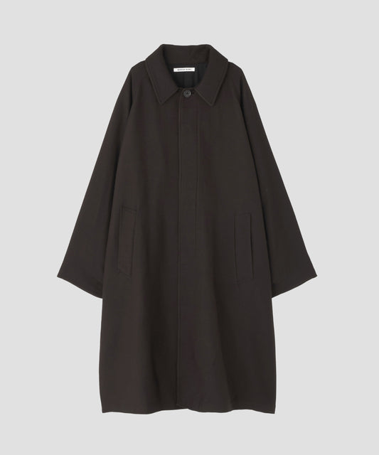 BAL COLLAR COAT ‐Silk Wool loose twill‐