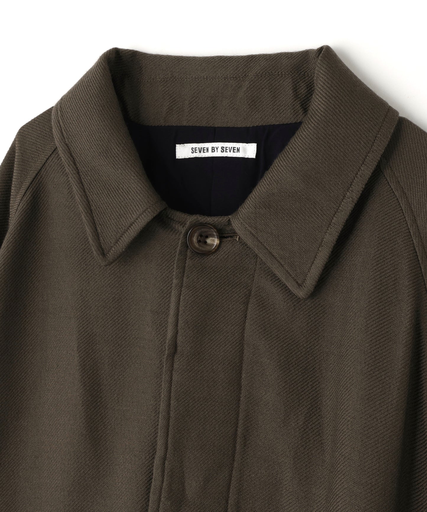 BAL COLLAR COAT ‐Silk Wool loose twill‐