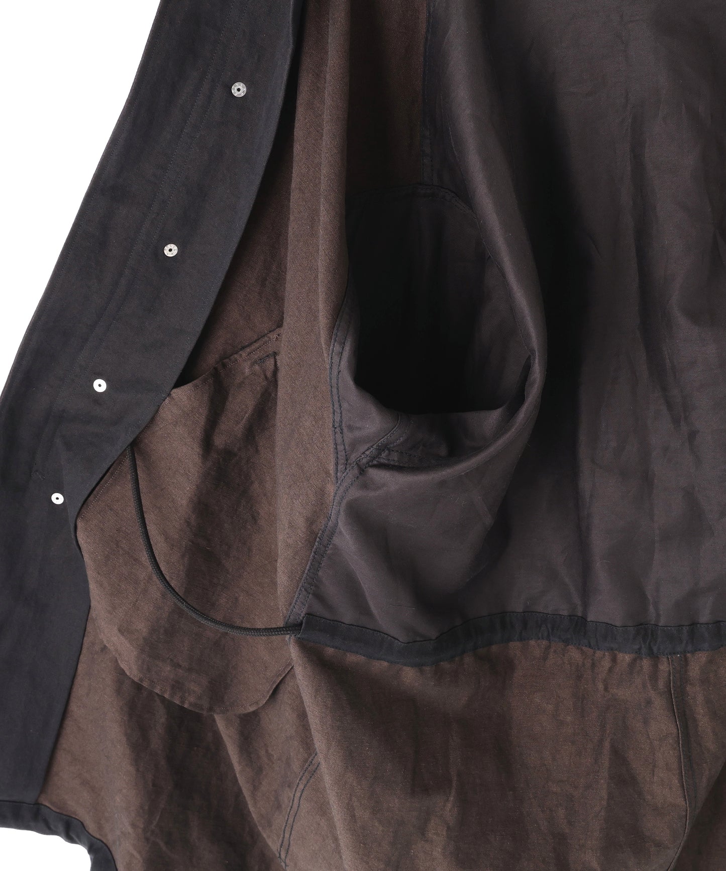 FISH TAIL COAT ‐Cotton Linen Ratine‐
