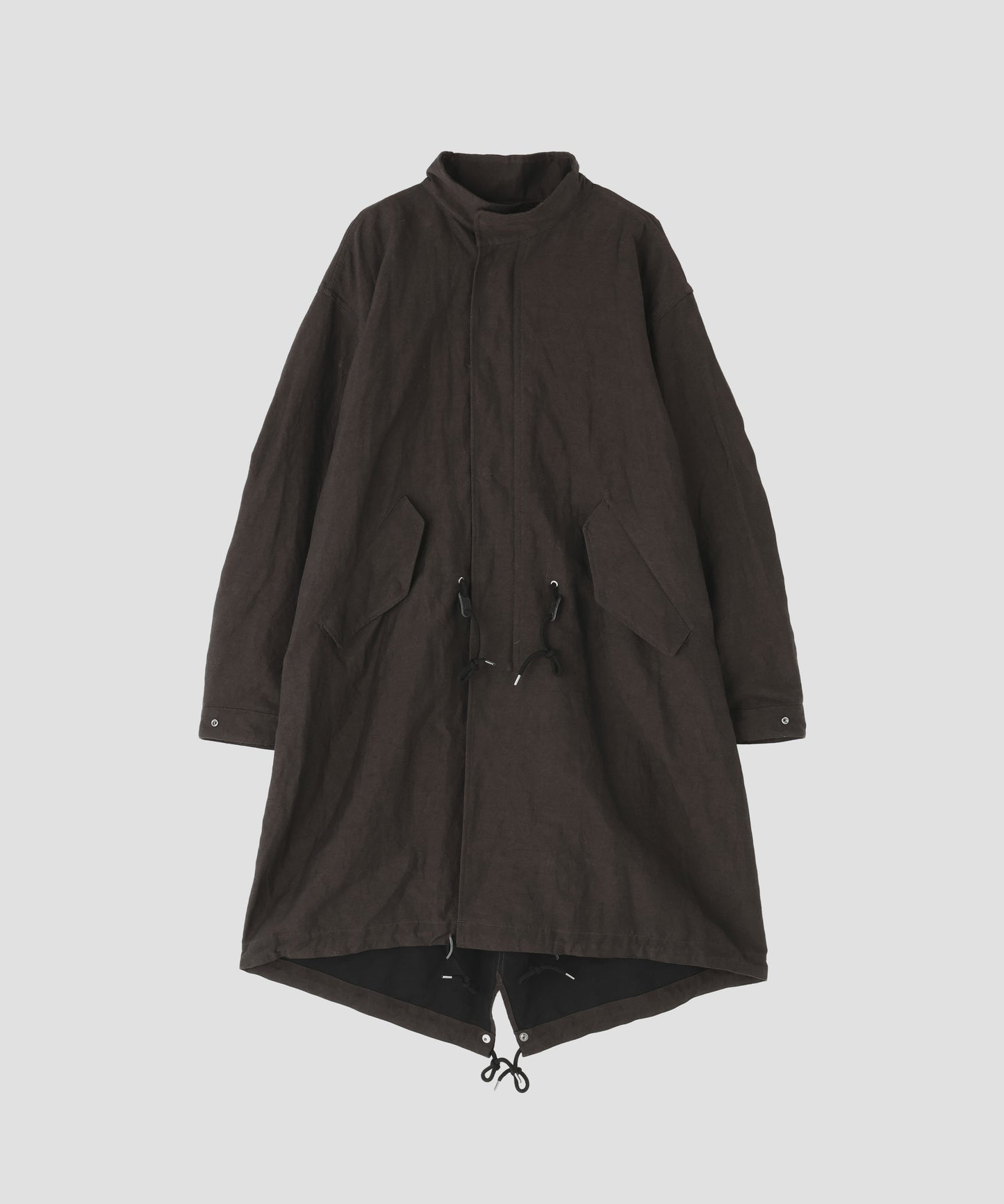 FISH TAIL COAT ‐Cotton Linen Ratine‐