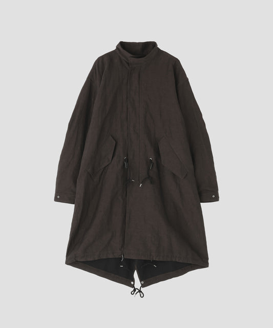 FISH TAIL COAT ‐Cotton Linen Ratine‐