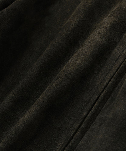 LEATHER DETROIT JACKET ‐Goat suede Antique finish‐
