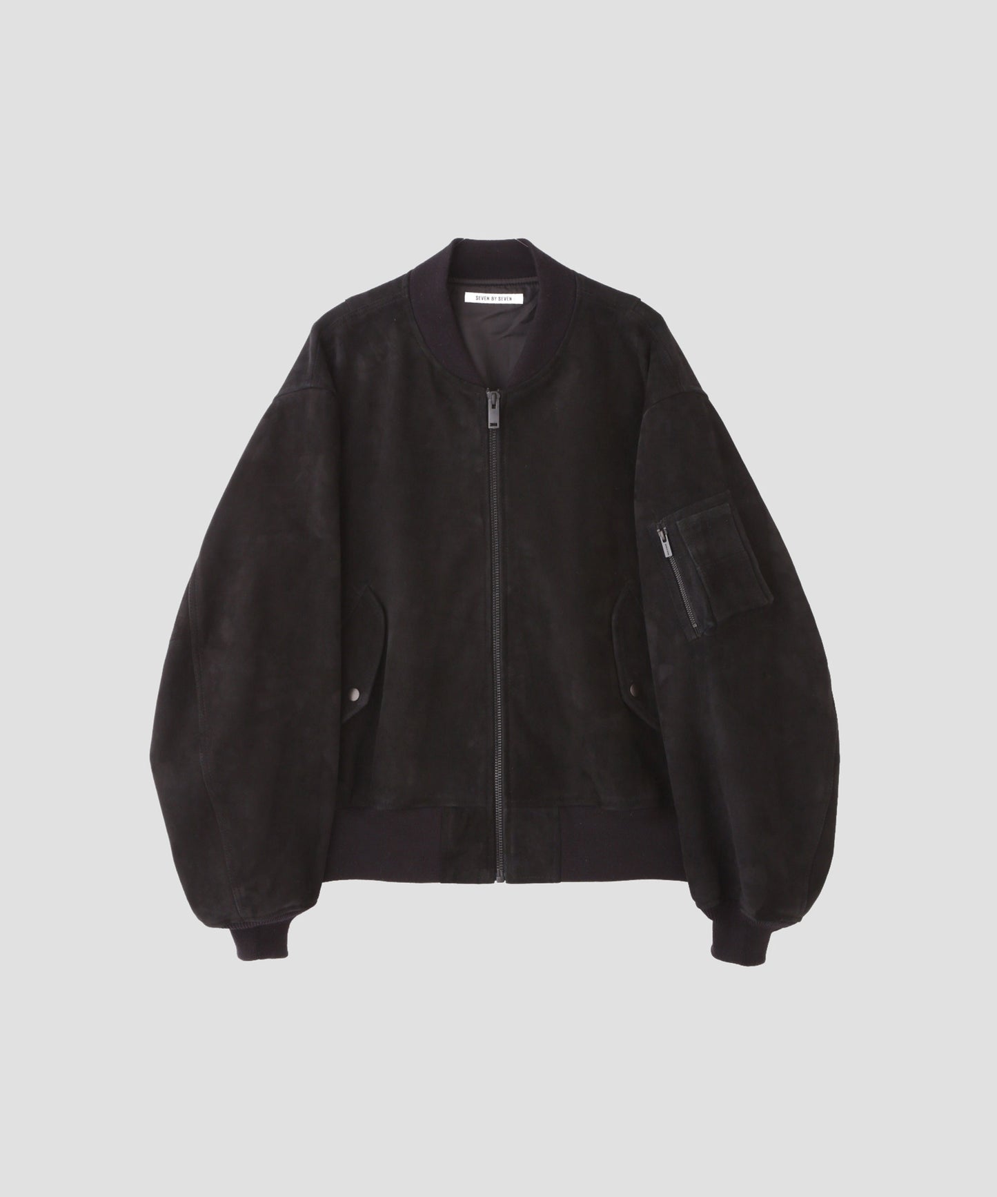 LEATHER MA-1 BLOUSON ‐Kashmir Suede‐