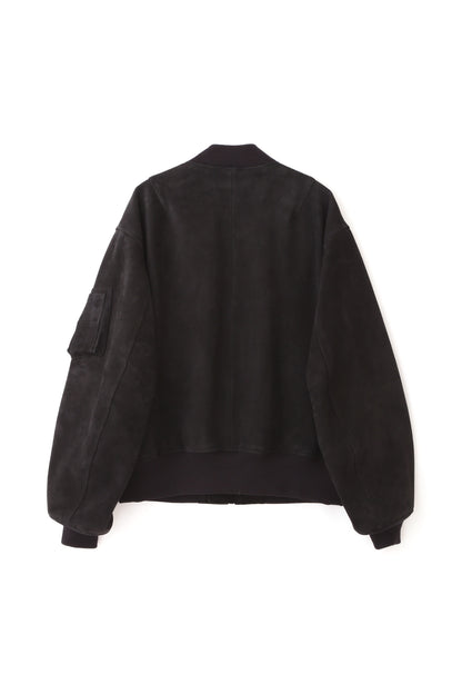 LEATHER MA-1 BLOUSON ‐Kashmir Suede‐