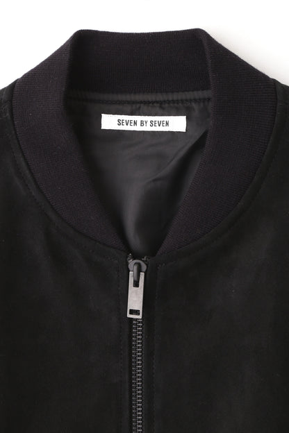 LEATHER MA-1 BLOUSON ‐Kashmir Suede‐