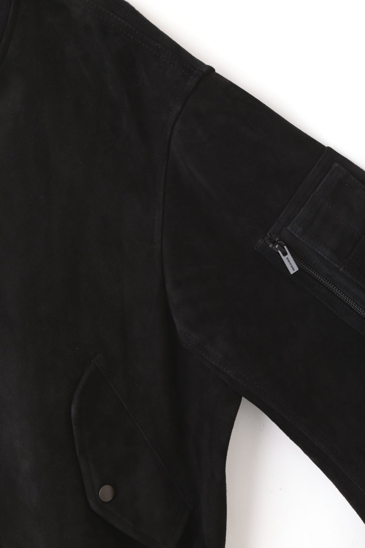 LEATHER MA-1 BLOUSON ‐Kashmir Suede‐