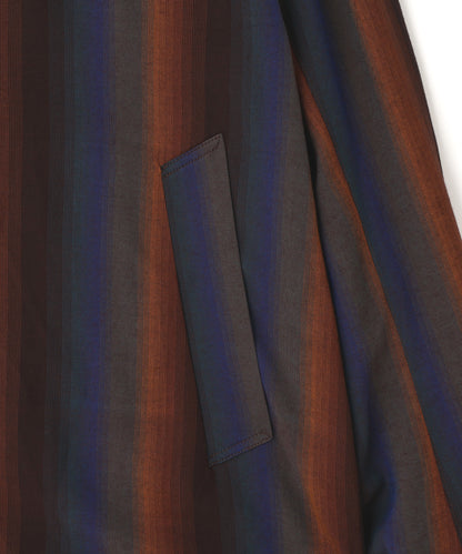 DRIZZLER JACKET ‐Wool Rayon Gradetion stripe‐