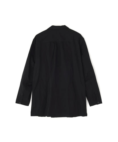 DOUBLE BREASTED SHIRTS JACKET ‐Cotton Linen Ratine‐