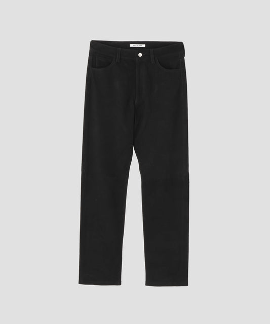 STRETCH LEATHER 5 POCKET PANTS ‐Goat suede‐
