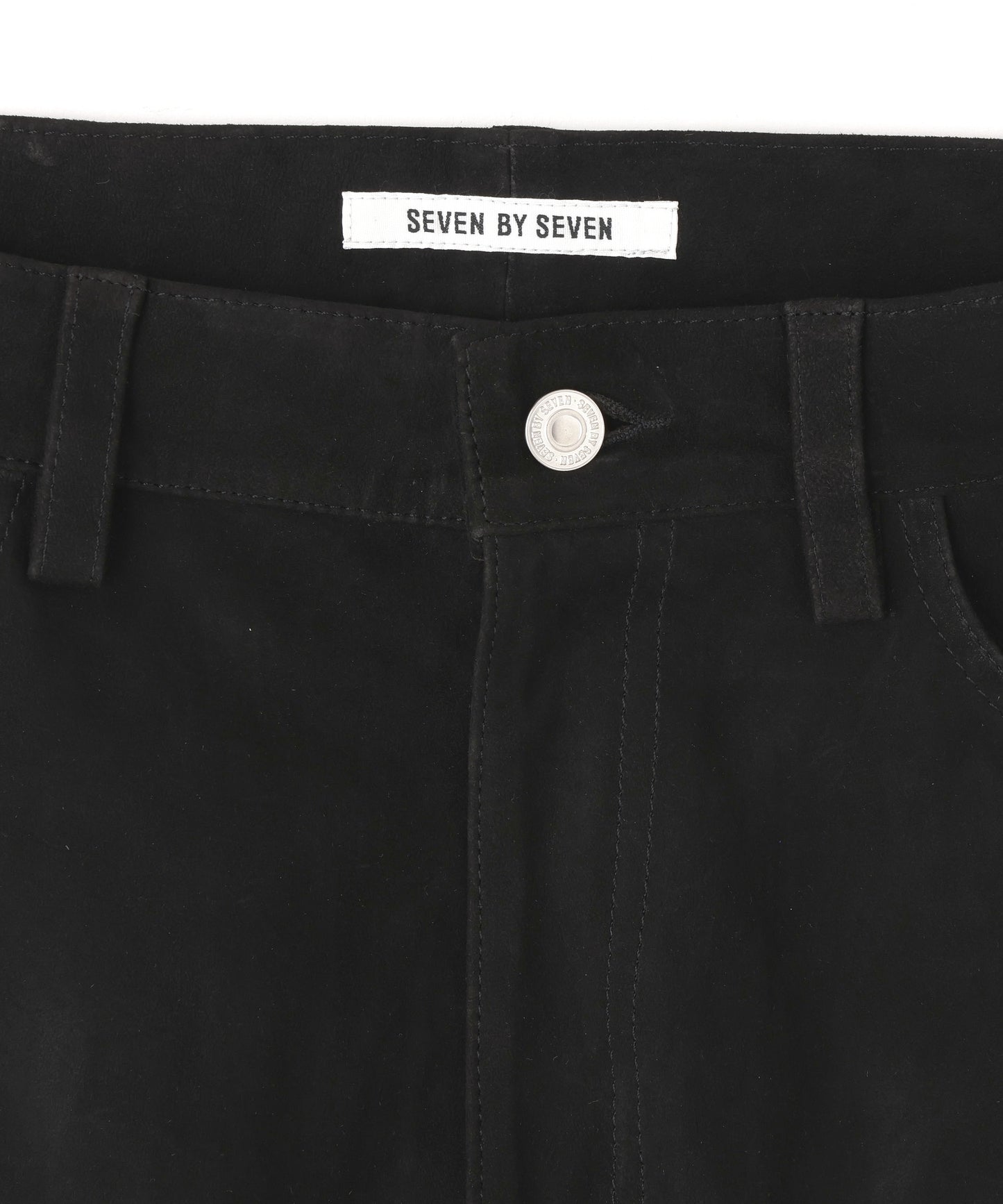 STRETCH LEATHER 5 POCKET PANTS ‐Goat suede‐