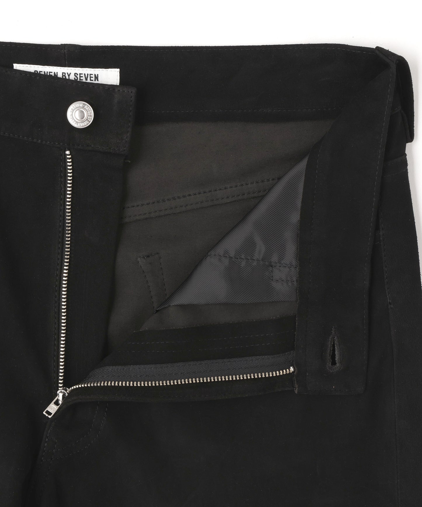 STRETCH LEATHER 5 POCKET PANTS ‐Goat suede‐