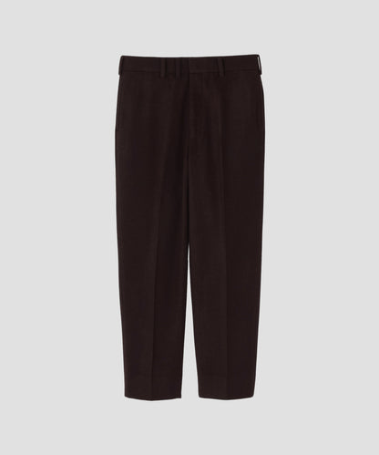 TAPERED TROUSERS ‐Powder melton‐