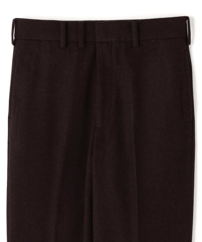 TAPERED TROUSERS ‐Powder melton‐