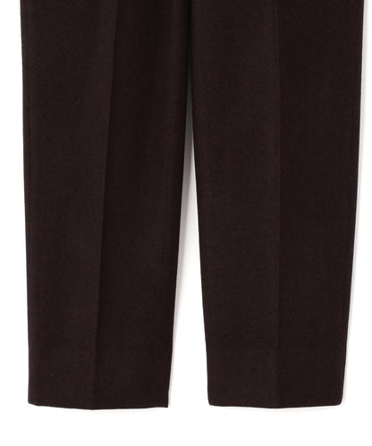TAPERED TROUSERS ‐Powder melton‐
