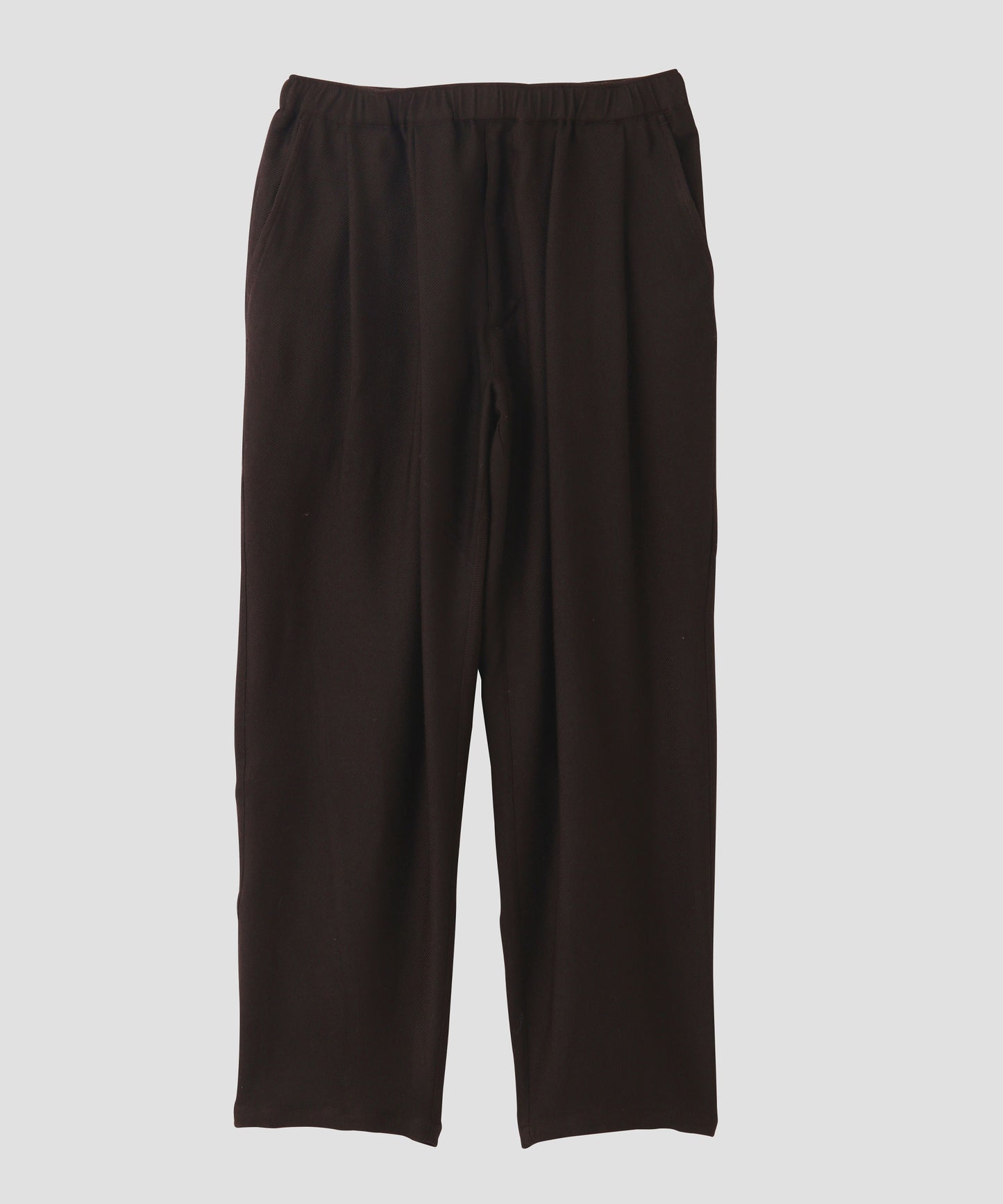 TUCK EASY PANTS ‐Silk Wool Loose twill‐
