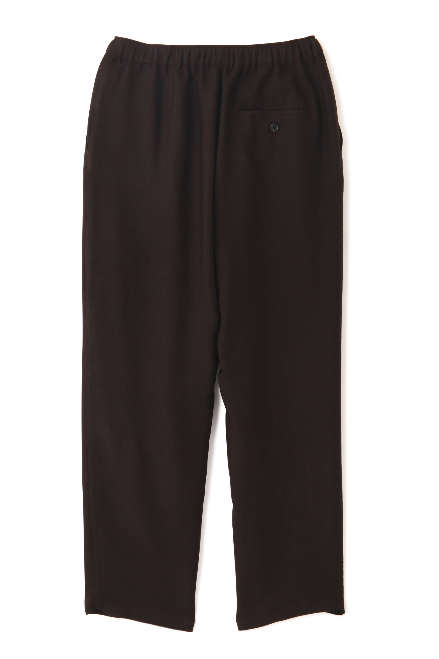 TUCK EASY PANTS ‐Silk Wool Loose twill‐