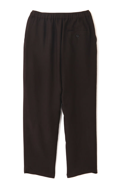 TUCK EASY PANTS ‐Silk Wool Loose twill‐