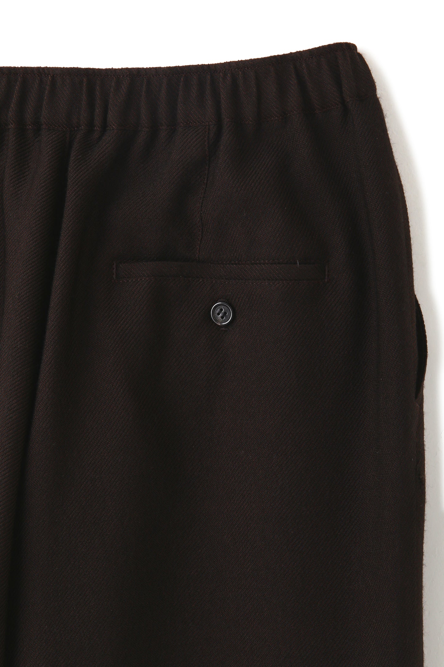 TUCK EASY PANTS ‐Silk Wool Loose twill‐