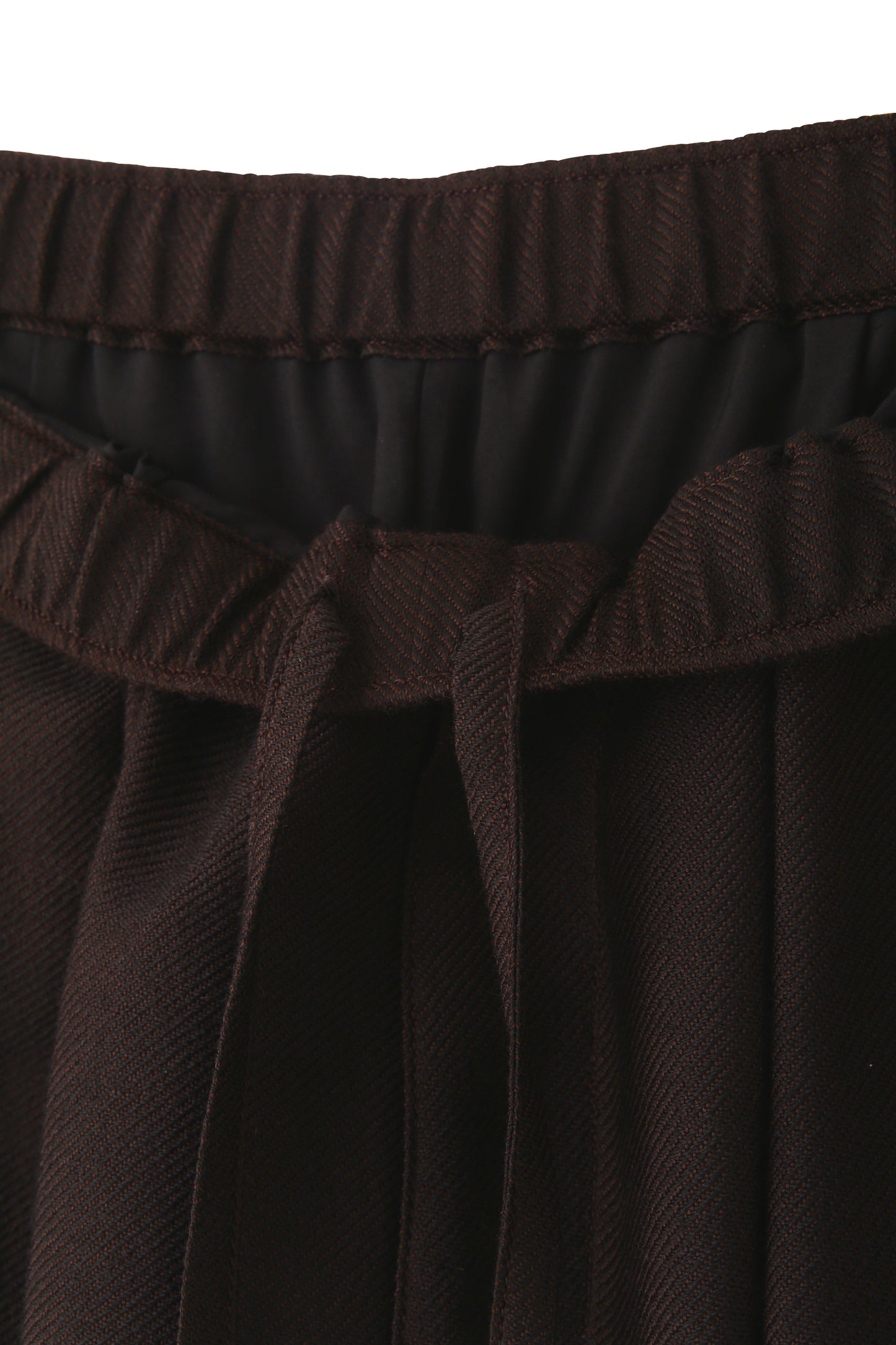 TUCK EASY PANTS ‐Silk Wool Loose twill‐