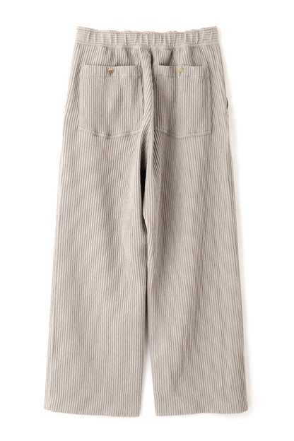 WIDE EASY TROUSERS ‐Cotton Wool Pleats‐