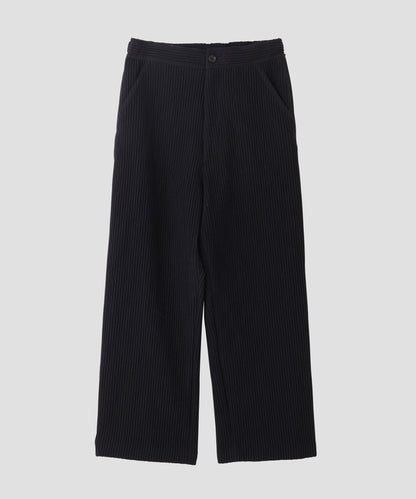 WIDE EASY TROUSERS ‐Cotton Wool Pleats‐