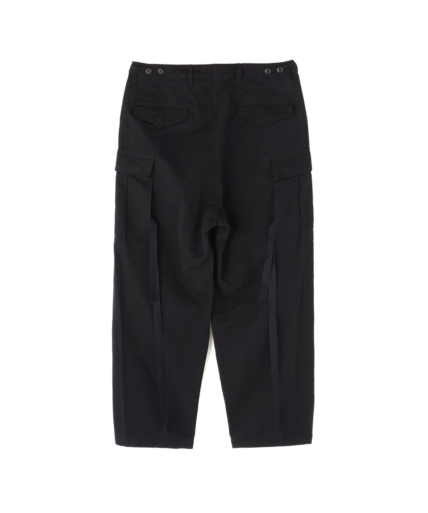MILITARY CARGO PANTS ‐Cotton Linen Ratine‐