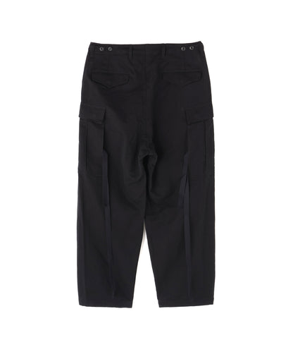MILITARY CARGO PANTS ‐Cotton Linen Ratine‐