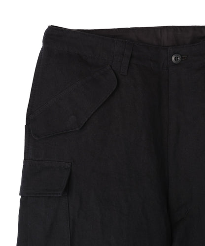 MILITARY CARGO PANTS ‐Cotton Linen Ratine‐