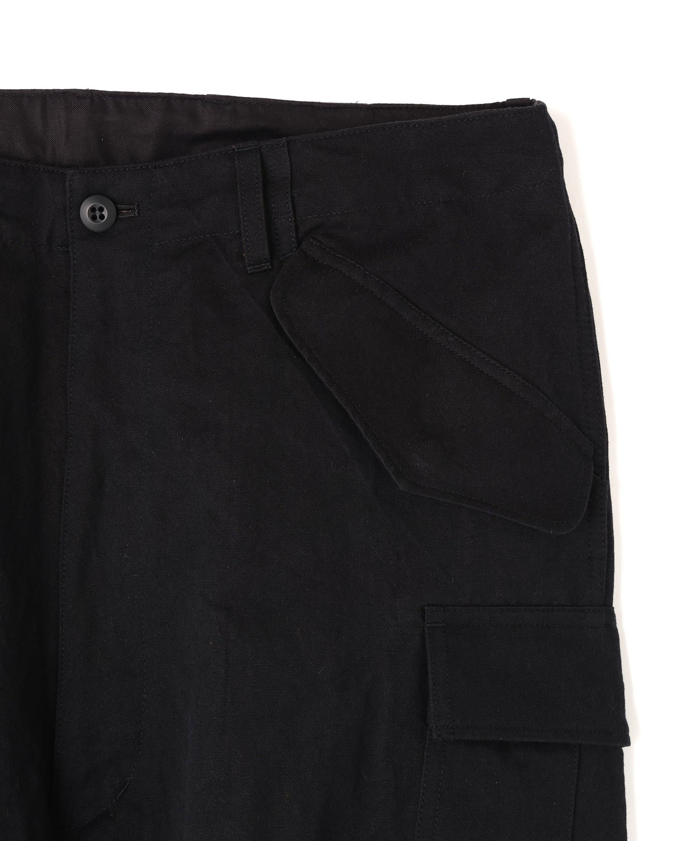 MILITARY CARGO PANTS ‐Cotton Linen Ratine‐
