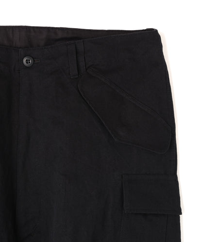 MILITARY CARGO PANTS ‐Cotton Linen Ratine‐