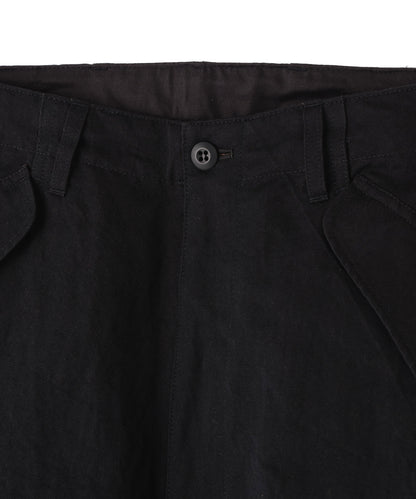 MILITARY CARGO PANTS ‐Cotton Linen Ratine‐