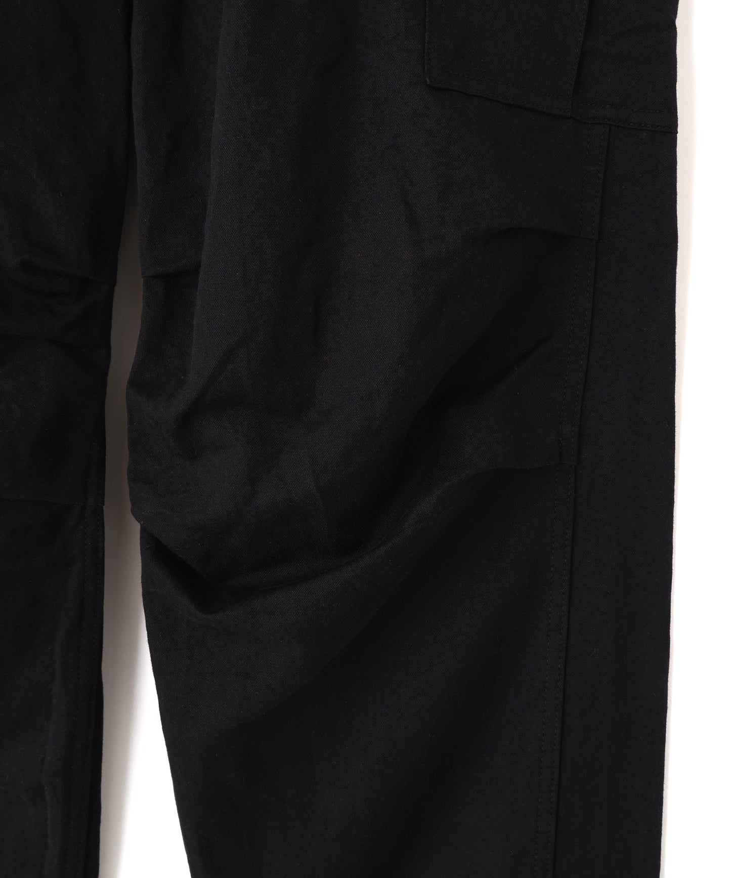 MILITARY CARGO PANTS ‐Cotton Linen Ratine‐