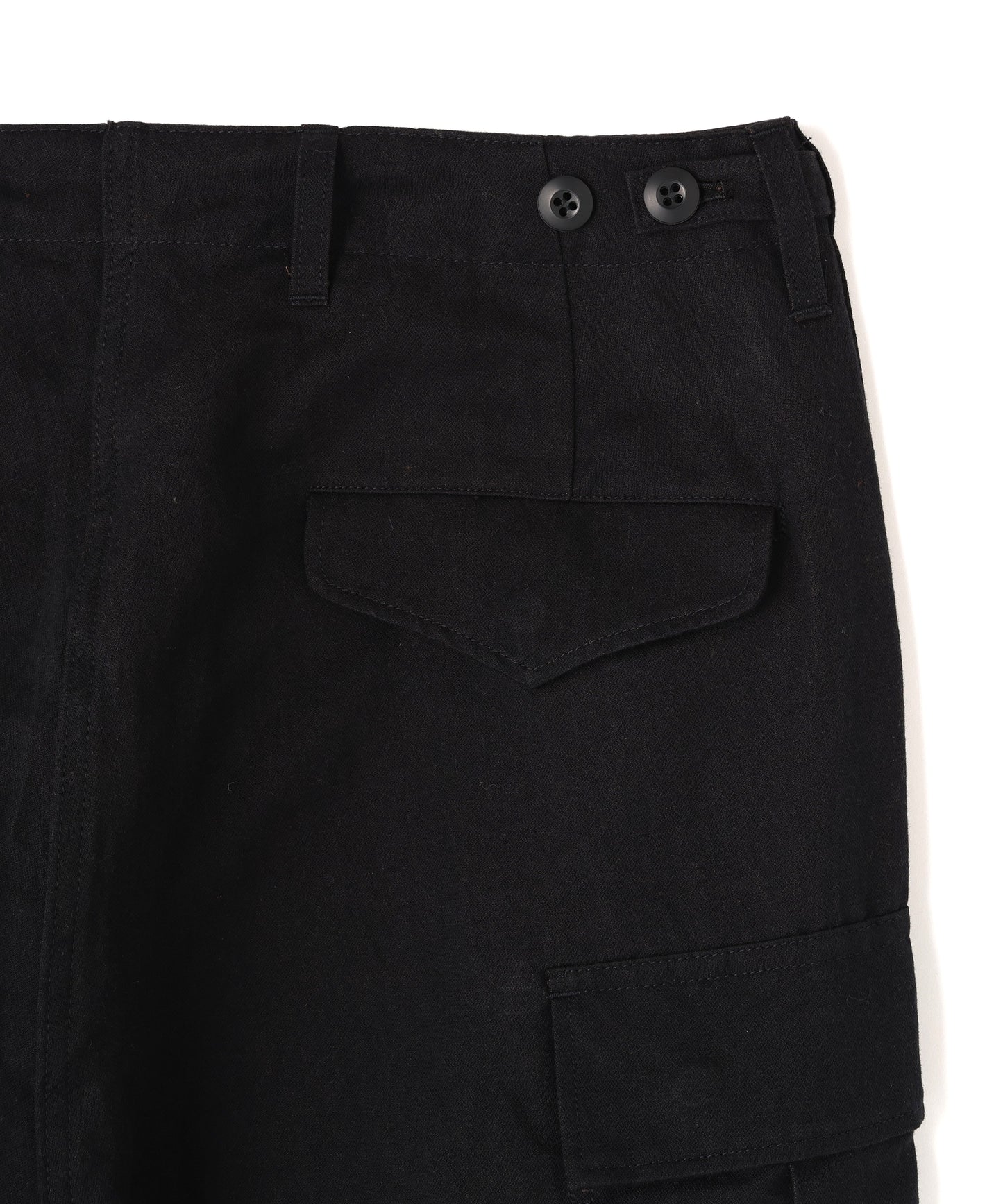 MILITARY CARGO PANTS ‐Cotton Linen Ratine‐