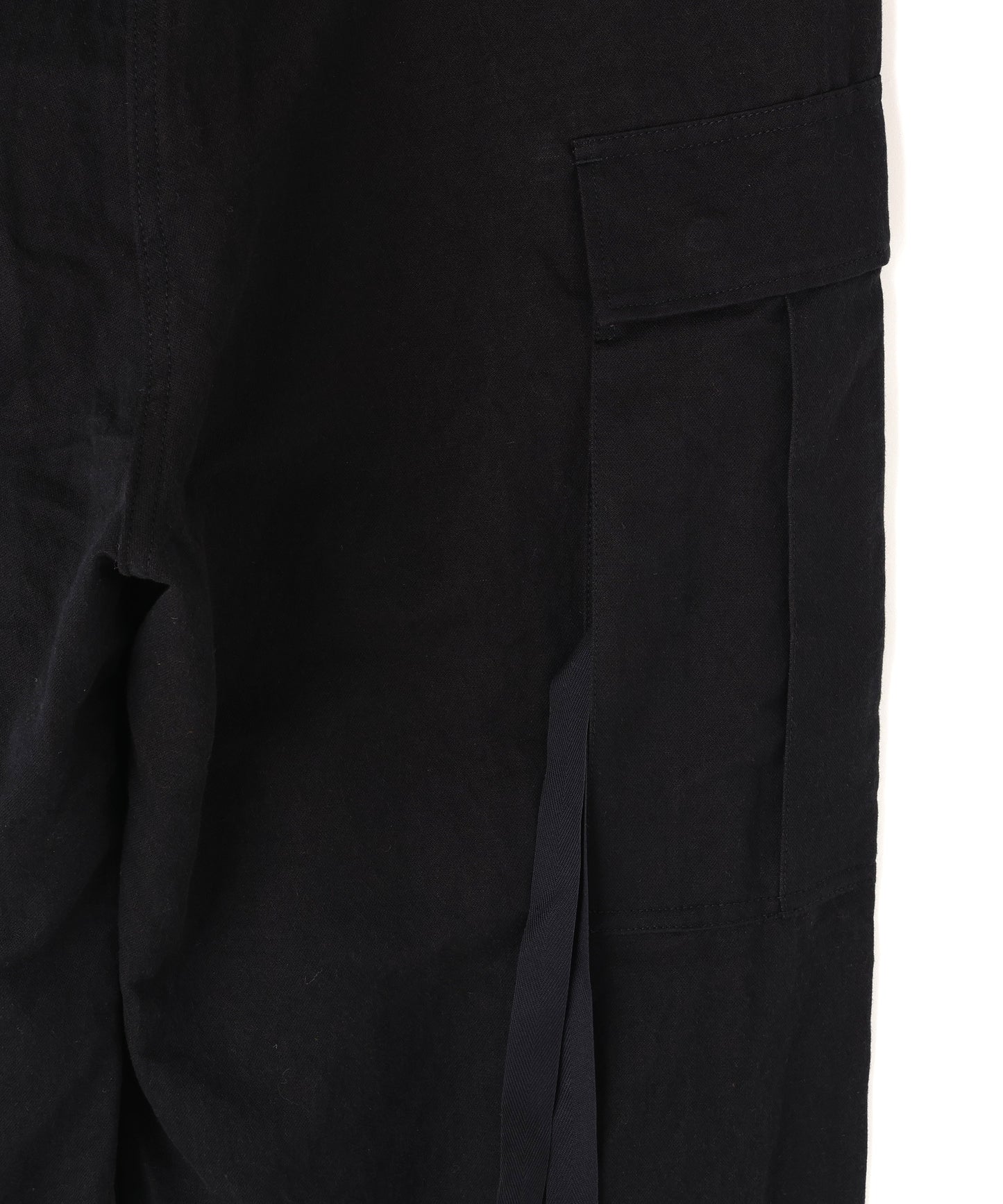 MILITARY CARGO PANTS ‐Cotton Linen Ratine‐