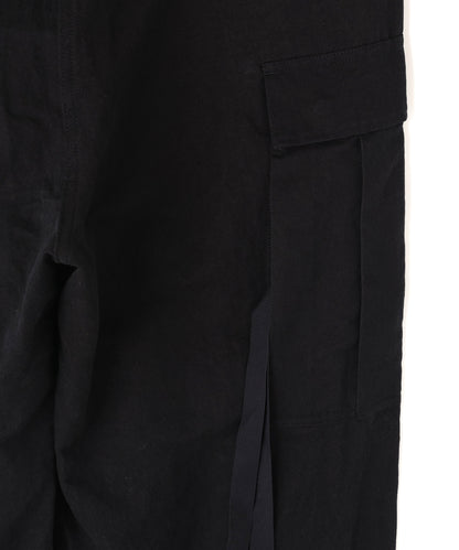 MILITARY CARGO PANTS ‐Cotton Linen Ratine‐