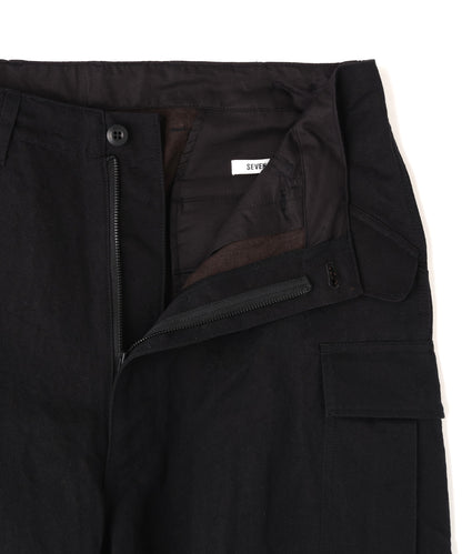 MILITARY CARGO PANTS ‐Cotton Linen Ratine‐