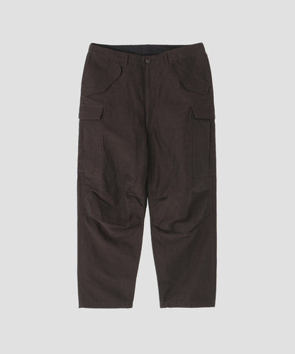 MILITARY CARGO PANTS ‐Cotton Linen Ratine‐