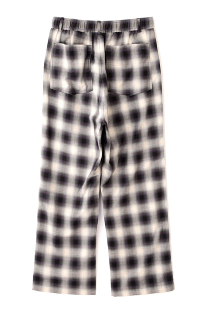 OMBRE CHECK EASY TROUSERS ‐Cotton Yak‐