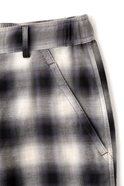 OMBRE CHECK EASY TROUSERS ‐Cotton Yak‐