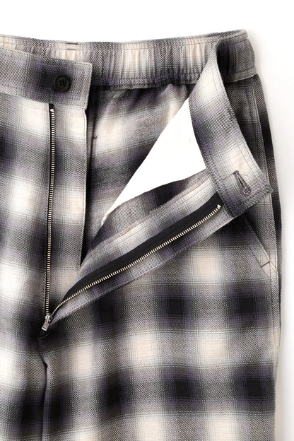 OMBRE CHECK EASY TROUSERS ‐Cotton Yak‐