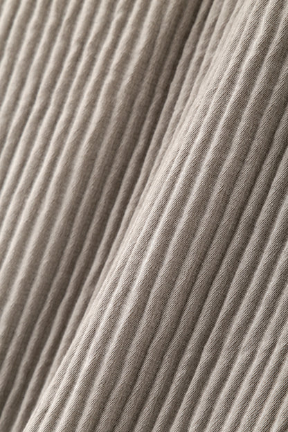 SHIRTS JACKET ‐Cotton Wool Pleats‐