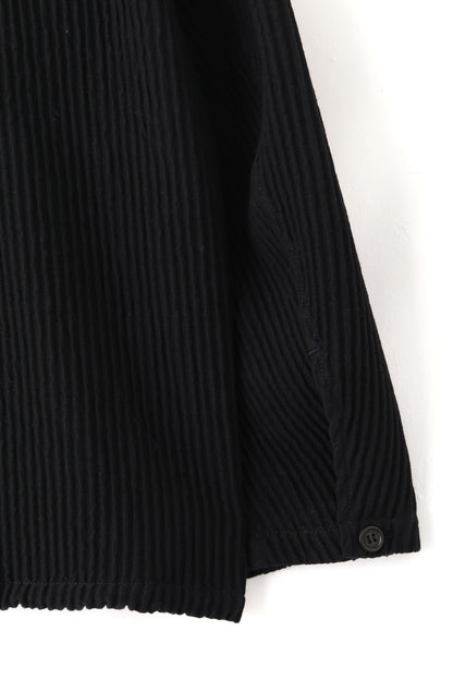 SHIRTS JACKET ‐Cotton Wool Pleats‐