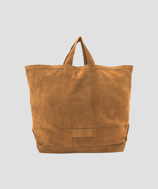 LEATHER TOTE BAG -Cow split leather-