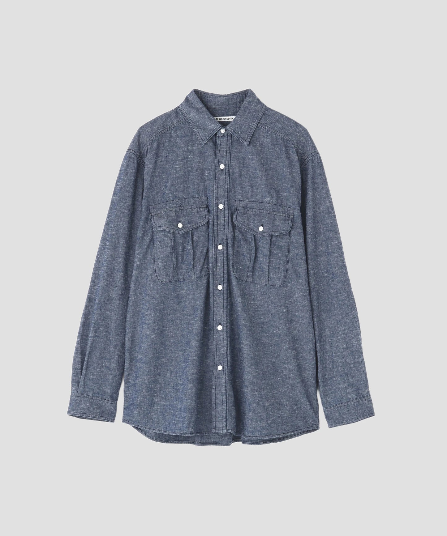 CHAMBRAY WORK SHIRTS ‐Cotton slub‐
