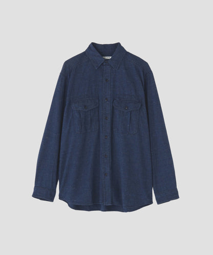 CHAMBRAY WORK SHIRTS ‐Cotton slub‐
