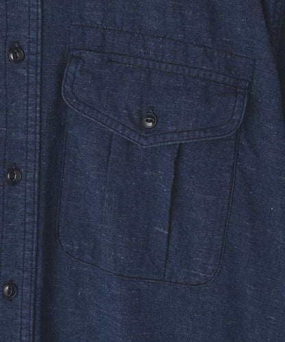 CHAMBRAY WORK SHIRTS ‐Cotton slub‐