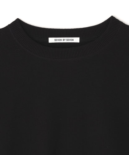CREW NECK KNIT SWEAT SHIRTS ‐Tight tension Cotton‐